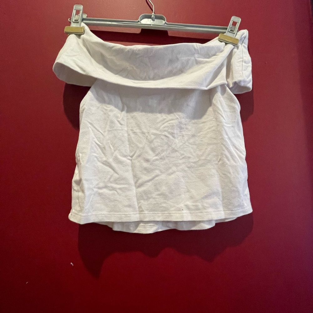 Aerie White Off-Shoulder Top
